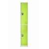 Adiroffice 72in x 12in x 12in Double-Compartment Steel Tier Key Lock Storage Locker in Green, 2PK ADI629-202-GRN-2PK
